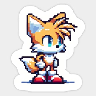 Pixel Tails Retro Ichi Sticker